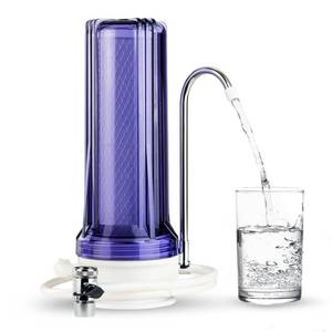 lot 2861 image: iSpring CKC1C Countertop Drinking Water Filtration System with Carbon Filter, 2.5 x 10, Clear - Retail $38