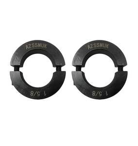 lot 2882 image: AZSSMUK Shaft Collar Bore 1-58 Double Split Black Oxide Set Screw Durable Shaft Collars Suitable for Machinery and Industrial Use 2 Pieces (1-58) - Retail $17