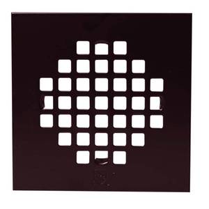 lot 3035 image: Westbrass D206-SQG-12 4-14  Square Grate Shower Drain Cover  Oil Rubbed Bronze