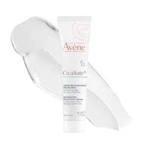 lot 3041 image: Avene Cicalfate Restorative Protective Cream, Face Moisturizer, face cream for sensitive skin, helps restore skin barrier, restorative cream, safe for infants, children and adults, 1.3 Fl Oz - Retail $26
