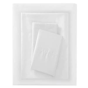 lot 3083 image: TwinTwin XL Microfiber Sheet Set White - Room Essentials Polyester, Peached, OEKO-TEX Certified - Retail $50