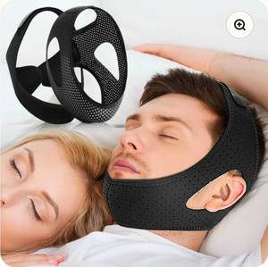 lot 3116 image: Anti-Snoring Chin Strap - Adjustable &amp Breathable&nbsp