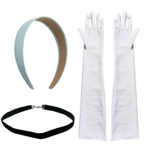 lot 3144 image: VIGUEUR Princess Costume Accessories Set, Headband, Long Gloves, Choker, Halloween Cosplay Party&nbsp&nbsp