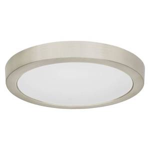 lot 3195 image: Sylvania 12 LED Flush Mount Ceiling Light Fixture, 24W, 1600 LMS, Hardwired, 3000K, Warm White, Brushed Nickel, LED Lights for Bedroom Kitchen Hallway Porch - 1 Pack (66461)&nbsp&nbsp