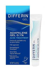 lot 3206 image: Differin Acne Treatment Gel, 180 Day Supply, Retinoid Treatment for Face with 0.1% Adapalene, Gentle Skin Care for Acne Prone Sensitive Skin, 45g Tube&nbsp&nbsp