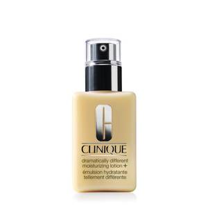 lot 3224 image: Clinique 3-Step Dramatically Different Moisturizing Lotion  Face Moisturizer For Dry to Dry Combination Skin Types  With Glycerin  Hydrating, 4.2 Fl Oz (small amount of leakage) - Retail $34