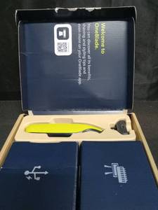 lot 3227 image: Norelco Philips OneBlade 360 Hybrid Face, Electric Beard Trimmer and Shaver, with 360 Blade Technology, 1x 360 Blade for Face, 5in1 Adjustable Comb, Model QP272490 - Retail $38