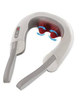 HoMedics Neck Massager with Heat - Pro Therapy Elite Portable, Adjustable Shiatsu and Vibration Massage, Tan - Retail: $44