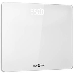 lot 4012 image: 550lb Scale for Body Weight with Ultra-Wide Platform and Large LED Bezel-Less Display, Accurate High Precision Digital Bathroom Scale with Extra-High Capacity - Retail $38