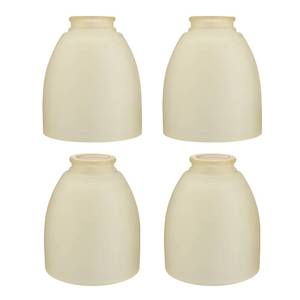lot 4023 image: Aspen Creative 23170-4 Contemporary Amber Ceiling Fan Replacement Glass Shade, 2-18 Fitter, 4-58 Diameter x 5-12 Height, 4 Pack - Retail $46