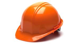 lot 4026 image: Pyramex Safety Products HP14040 Sl Series 4 pt. Snap Lock Suspension Hard Hat, Orange&nbsp&nbsp