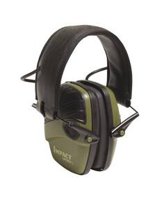 lot 4041 image: Howard Leight Impact Sport Sound Amplification Electronic Earmuff, Green (R - 01526) - Retail $54