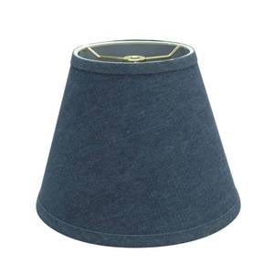 lot 4060 image: Aspen Creative 32177A Transitional Hardback Empire Shape Spider Construction Lamp Shade in Washing Blue, 9 wide (5 x 9 x 7) - Retail $25