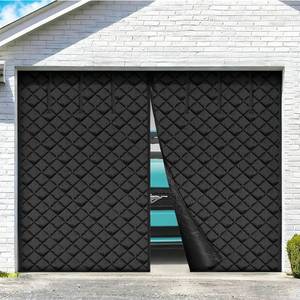 lot 4082 image: VEVOR Garage Screen Door for Winter, 10x8FT Garage Door Insulation Kit, Magnetic Thermal Insulated Garage Door Cover Curtains with Enhanced Weighted Bottom, Waterproof Windproof Soundproof - Retail $56