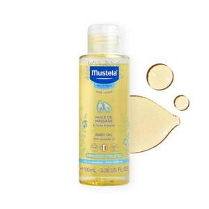 lot 4099 image: Mustela Baby Oil - Moisturizing Oil for Massage - with Natural Avocado, Pomegranate &amp Sunflower Oil - 3.38 fl. Oz (Pack of 1)&nbsp