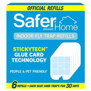 lot 4107 image: Safer Home SH506 Trap Refill Pack of Glue Cards for SH502 Indoor Fly Trap, Official Safer Home Refills with StickyTech Glue Card Technology, 6 Count&nbsp&nbsp