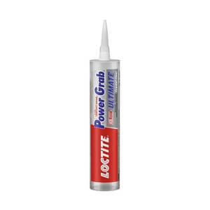 lot 4113 image: Loctite Power Grab Ultimate Crystal Clear Construction Adhesive, 9 fl oz Cartridge, 1 Pack - Versatile Construction Glue for Cement, Tile, Wall &amp More&nbsp&nbsp
