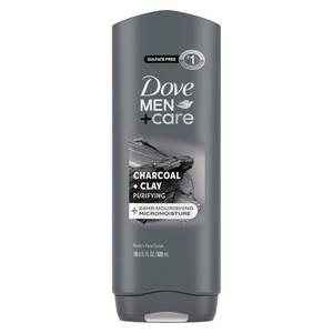 lot 4114 image: DOVE MEN  CARE Body and Face Wash Purifying Charcoal  Clay Body Wash for Men with 24-Hour Nourishing Micromoisture Technology 18 oz&nbsp&nbsp