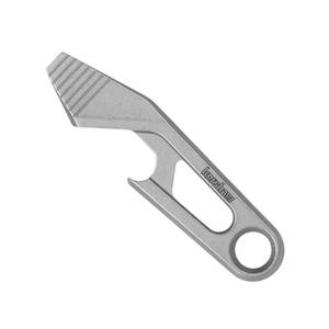 lot 4136 image: Kershaw Recap Keychain Bottle Opener, Gray Multi Tool with Bottle Opener, Pry Bar, and Flathead Screwdriver Tip, Fits Key Ring, Size of a House Key&nbsp