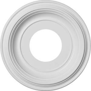 lot 4137 image: 10OD x 3 12ID x 1 18P Traditional Thermoformed PVC Ceiling Medallion (Fits Canopies up to 5 12)&nbsp