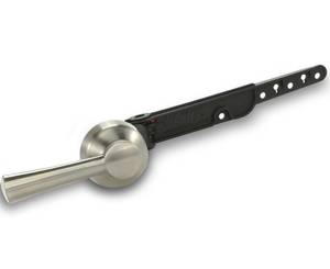 lot 4174 image: Korky Strong Arm Metal Toilet Handle and Lever - Universal to Fit Front, Angled, Side, Left, and Right Mount Toilets - Brushed Nickel, Simple Style, 6074BP&nbsp&nbsp