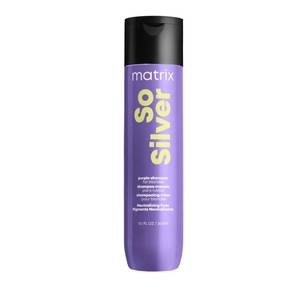 lot 4206 image: Matrix So Silver Purple Shampoo - Neutralizes Yellow Tones, Color Depositing, Brightening &amp Toning, Strengthens and Adds Shine, For Color Treated, Blonde, White and Platinum Hair, Vegan, 10.1 Fl Oz&nbsp