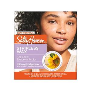 lot 4224 image: Sally Hansen Stripless Wax Kit for Face, Eyebrow &amp Lip  Mircrowavable Wax, At-Home Hair Removal Kit, Quick &amp Easy&nbsp