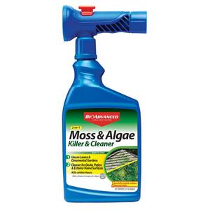 lot 4231 image: BioAdvanced 2-in-1 Moss and Algae Killer for Lawns, Roofs, Patios, Decks, Roof Moss Killer, Deck Cleaner and Mildew Remover, 32 oz&nbsp