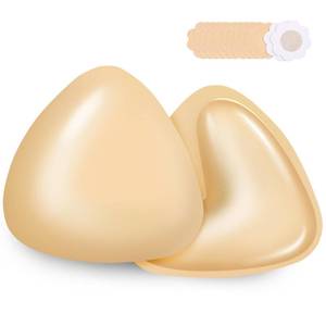 lot 4259 image: Sticky Bra Push Up, Ultra Push up Sticky Bra Inserts, Double Sided Adhesive Bra Inserts, Cakes Sticky Bra Fits Bikinis (Beige, Large)