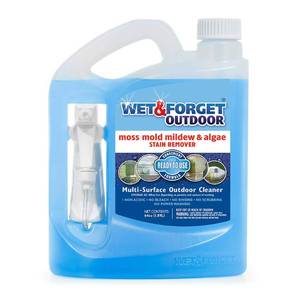 lot 4306 image: Wet & Forget Outdoor Moss, Mold, Mildew, & Algae Stain Remover Multi-Surface Cleaner, Ready to Use, 64 Ounce - Retail $28