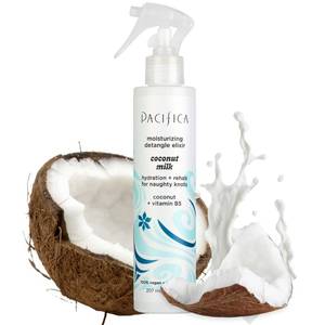 lot 4335 image: Pacifica Coconut Milk Hair Detangler Spray Leave-In Conditioning Elixir for Tangle-Free Hair Instantly Detangles Knots, Adds Shine &amp Moisture, Prevents Breakage &amp Frizz Vegan &amp Cruelty-Free&nbsp