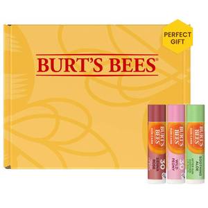 lot 4341 image: Burts Bees Sun Care Lip Balm Pack, SPF 30 Tinted Lip Balm, Water-Resistant Moisturizer, Wild Peony, Sienna Rose, 3 Tubes, 0.15 oz.&nbsp