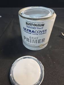 lot 4348 image: qt Rust-Oleum 1980502 Gray Painter s Touch 2X Ultra Cover Premium Latex Paint Primer - Retail $59