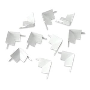 lot 4349 image: InstaTrim Inside Corners - 10 White 34 Wide Caulk Strip Inside Corner Pieces - Trim for Inside Corners - Paintable&nbsp&nbsp