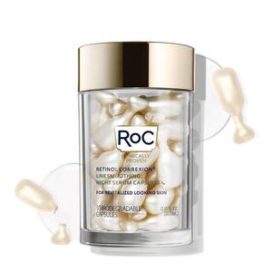 lot 4353 image: RoC Retinol Correxion Anti-Aging Wrinkle Night Serum, Retinol Serum for Face, Daily Treatment for Fine Lines, Post Acne Scars, 30 Capsules, Unscented, 0.35 Fl Oz&nbsp