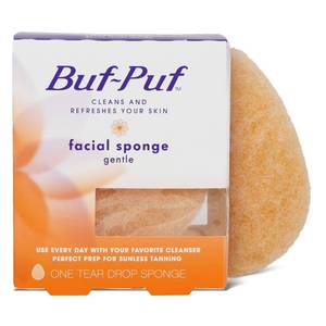 lot 4364 image: Buf-Puf Gentle Facial Sponge, Dermatologist Developed, Removes Deep Down Dirt &amp Makeup That Causes Breakouts and Blackheads, Reusable, Exfoliating, 1 Count&nbsp