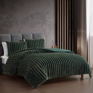 Hallmart Collectibles 3pc King Comforter Set Green - Retail: $120