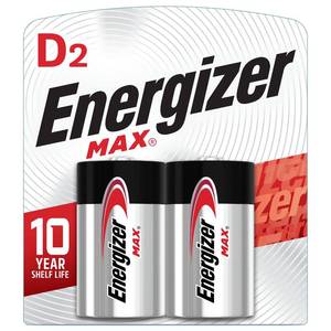 lot 4386 image: Energizer MAX D Batteries (2 Pack), D Cell Alkaline Batteries&nbsp&nbsp