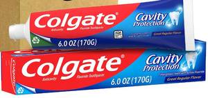 lot 4417 image: Colgate Cavity Protection Toothpaste with Fluoride, Minty Great Regular Flavor, Anti Cavity Toothpaste, 6 Oz Tube&nbsp
