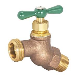 lot 4421 image: Eastman Heavy-Pattern Male No-Kink Hose Bibb Valve, 12 Inch MIP Connection, Brass Plumbing Fitting, 48626&nbsp