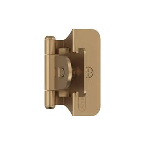 lot 4449 image: Amerock BPR8701CZ  Cabinet Hinge  14 in (6 mm) Overlay Double Demountable  Champagne Bronze  Kitchen Cabinet Door Hinge  1 Pair2 Pack  Functional Hardware&nbsp