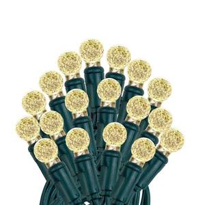 lot 4460 image: G12 50 Light 25 ft. Warm White IndoorOutdoor Integrated LED Globe String Light&nbsp