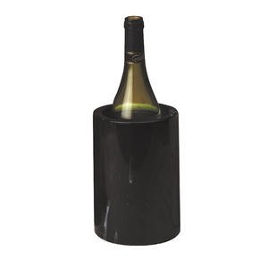 lot 4461 image: American Metalcraft - MWC59BLACK MWC59 Tabletop Marble Wine Cooler, Black, 5-Inch Diameter