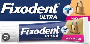 lot 4475 image: Fixodent Ultra Max Hold Denture Adhesive Cream 2.2 Oz&nbsp