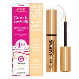 lot 4477 image: Grande Cosmetics GrandeLASH-MD Lash Enhancing Serum - Peptide &amp Vitamin Infused Formula for Longer, Thicker, Fuller Looking Lashes - Ophthalmologist Tested, Cruelty-Free, 6 Week Supply (1mL)&nbsp