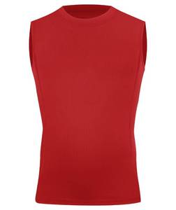 lot 4499 image: Youth Boys Compression Sleeveless Shirt Undershirts Workout Base Layer Vest Quick Dry Soccer Shirts (US, Alpha, Large, Regular, Red)&nbsp