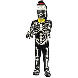 lot 4546 image: Spooktacular Creations Spooktacular Creations Skelebones Costume (Medium(8-10Yr)) Black Costume_Outfit - Retail $45