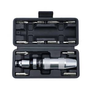 lot 4722 image: BLACK CANYON 12 S2 Hand Impact Screwdriver, 12-Pieces Tip Styles Slotted, Phillips, Hex, Manual Reversible Impact Driver, Disengage Rusted Fasteners or Frozen Bolts, Ideal Hand Tool for Men, Dad&nbsp