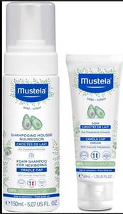 lot 4730 image: Mustela Baby Cradle Cap Bundle 5.07 Oz Bottle 1.35 Oz Tube&nbsp