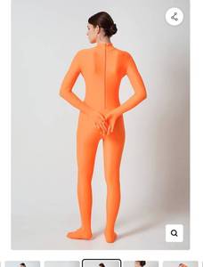 lot 4764 image: Neon Orange Full Body Unitard Costumes&nbsp